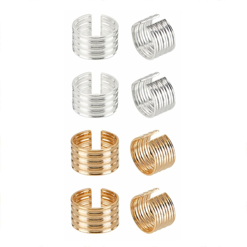 Via Mazzini Fashionable Geometric Non-Pierced Clip-On Ear Cuff Earrings For Women And Men (ER2092) 4 Pairs (B0BQ3M31JW) Amazon Price History, Amazon Price Tracker
