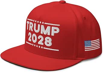 Trump 2028 Hat - Trump for President 2028 Embroidered Snapback Cap USA
