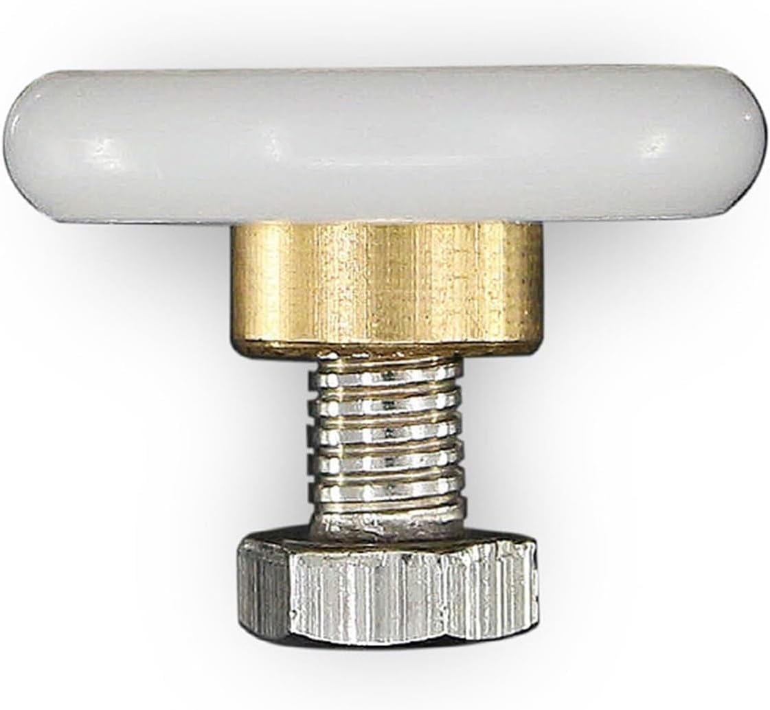 Shower Door Rollers, Shower Door Rollers Replacement for Sliding Glass Doors Set of 4 Wheels(27mm)