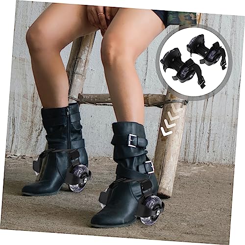 Kisangel YRW18U1632LL0 Heel Skating Rollers 1 Pair Roller Skating Heel Scooters Razor Heel Wheels Glowing Heel Wheels Cool Razor Scooter Wheels Portable Wheel Shoes Pvc Child Sports Shoes Pulley thumb #7