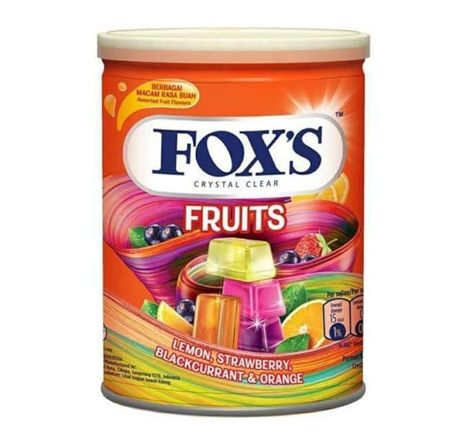 Fox's Crystal Clear Fruits Candy Tin 180g (Imported)