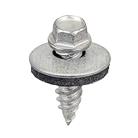 Vista 1 de Tornillos de puntada #12 x .75", acero galvanizado, bolsa de 250 piezas