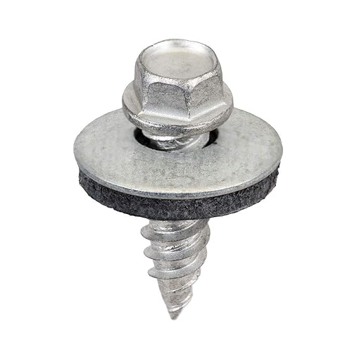 Tornillos de puntada #12 x .75", acero galvanizado, bolsa de 250 piezas