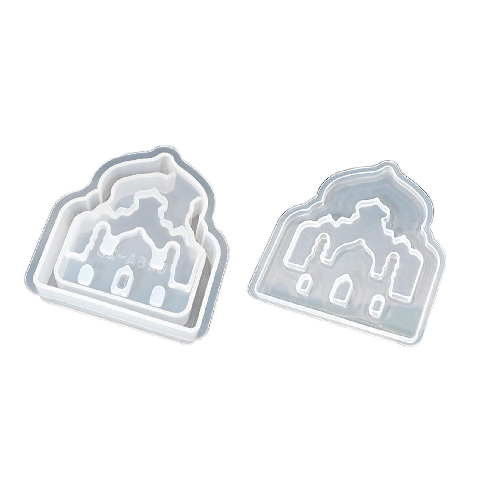 Tsophreniq House Shape Silicone Stand Molds for Epoxy Resin Holder Tealight Holder Home Decoration Silicone Molds House