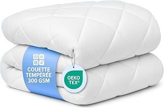 DREAMWAY - Microfibre Duvet 135 x 200 cm - Mid-Season Temperate Quilt with Polyester Filling - 300gsm - Oeko-Tex Certified - Single Duvet
