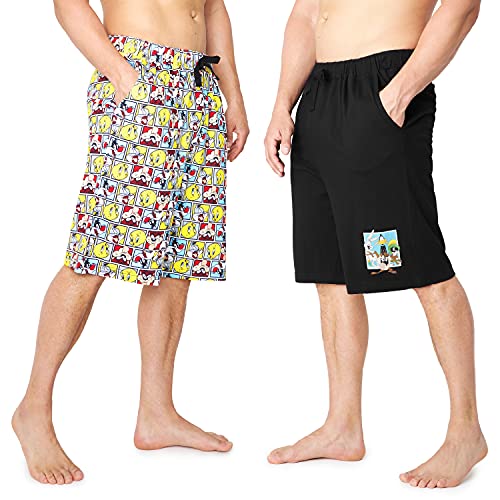 LOONEY TUNES Pantalon Corto Hombre Deporte, Bermudas Hombre De