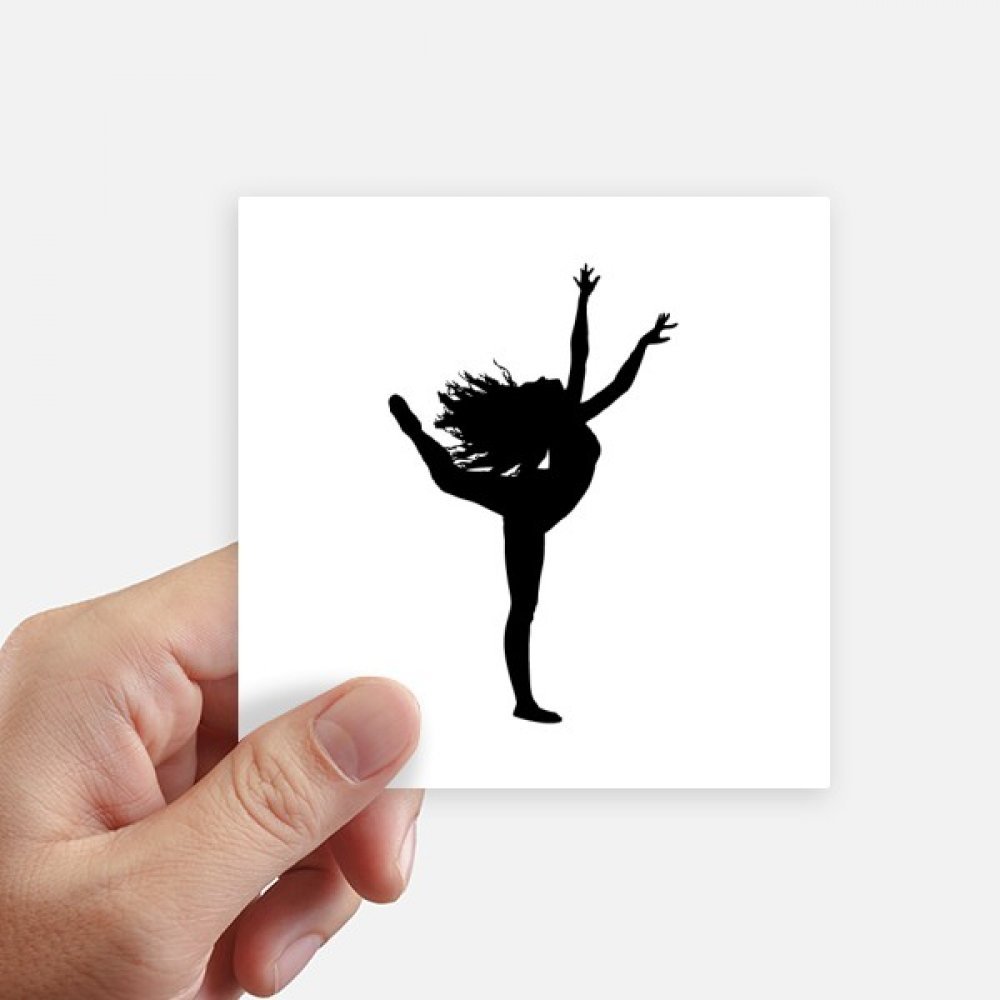 Autocollant carré danse thème sport artistique décoration mur ordinateur lot 8pcs
