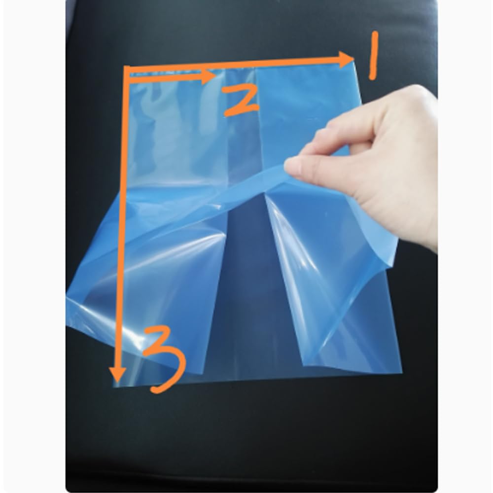Paquete de 10 bolsas VCI para inhibidores de corrosión de vapor, bolsas planas reforzadas con refuerzo, bolsas planas plegadas en el interior, utilizadas para embalar piezas de metal y piezas de