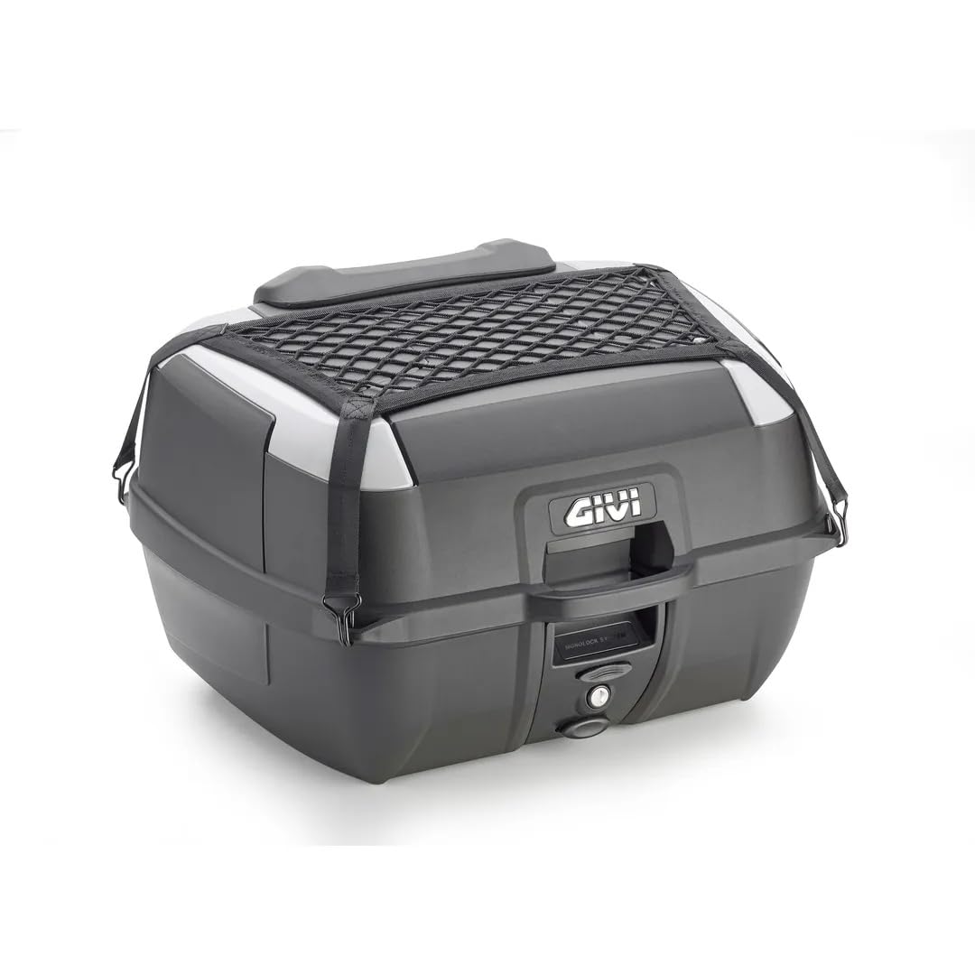 Maleta para moto Baúl B45 B45+ Top Case, 45 litros, placa universal Monolock con respaldo incluido