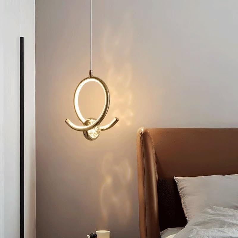 Lustre LED en Cristal Premium et Suspension en Aluminium Noir Design 7,5 Pouces - 4