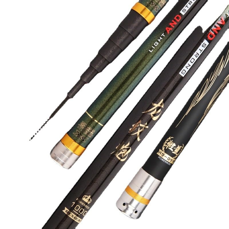 Canne à pêche télescopique surfcasting carbone portable pour la mer