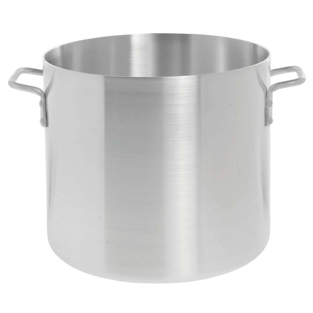 Stock Pot 20 Quart Aluminum - 11 4/5 Dia x 11" D by HUBERT – 20 Quarts, Aluminum, Silver, Model KASP020