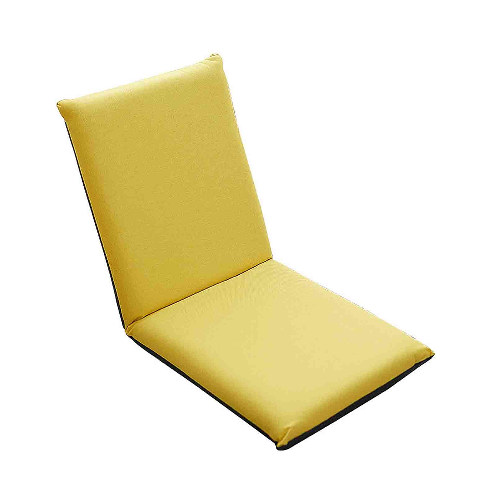 WUTONG Foldable Padded Floor Chair with Adjustable Backrest Thick Seat Cushion Lazy Lounge Sofa, Portable Floor Lounger Available in 6 Colours