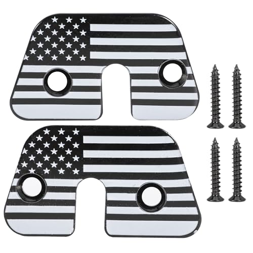 Deridi 2PCS Sun Visor Repair Aluminum Alloy Sun Visor Clip Kit for Jeep for Wrangler JK 2018, JL 2018-2023 for Gladiator 2020-2023