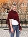 Knit Shawl Wrap for Women - Soul Young Ladies Fringe Knitted Poncho Blanket Cardigan Cape(One Size,Burgendy)
