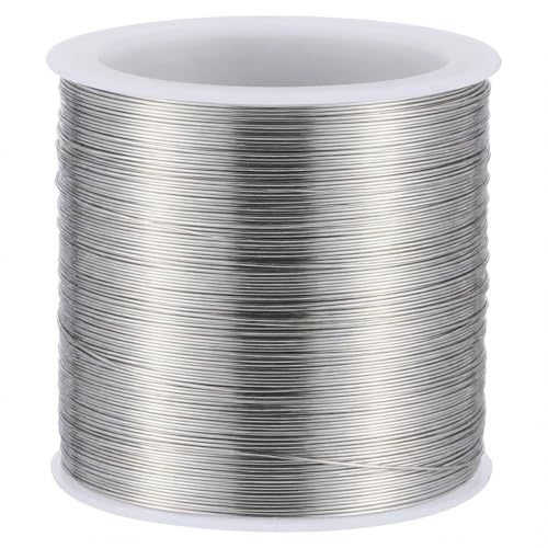 28 Gauge Jewelry Copper Wire 328 ft/100 m Rust Resistant Craft Copper Wires Bulk Soft Pure Silver Coppers Wire Plated Metal Thin Beads Wires for Making Crafts Wrapping Jewelry