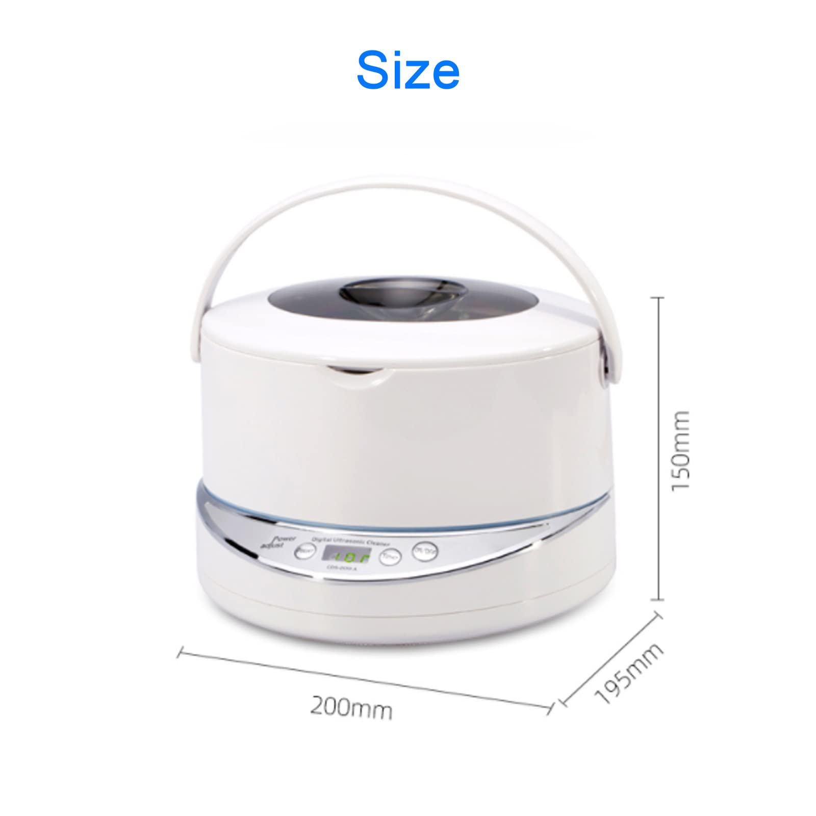 Solución de Limpiador ultrasónico Limpiador de Joyas de Plata 750ML 50W Limpiador ultrasónico Profesional portátil Limpieza de 360 ° Maquinillas de Afeitar Pendientes Anillos Colla