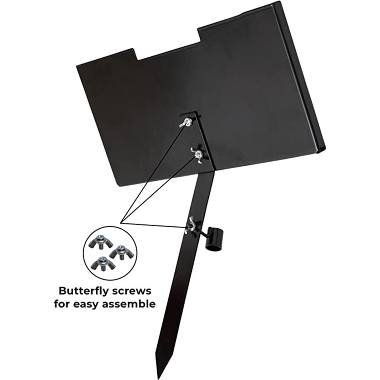 Friedhofs-Grabsteinständer – 40 Cm Großer Grabstein-Stützrahmen, Stabiler Metall-Grab-Präsentationssockel | Aufrechter Grabsteinhalter Für Den Außenbereich Zum Gedenken an Menschliche Haustiere. so De
