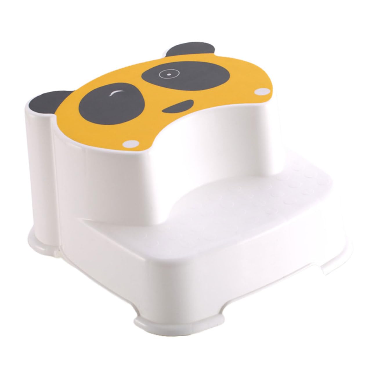 Alipis Sgabello Bambini Forma Panda Antiscivolo per Bagnetto e Lavabo in Plastico Doppio Strato