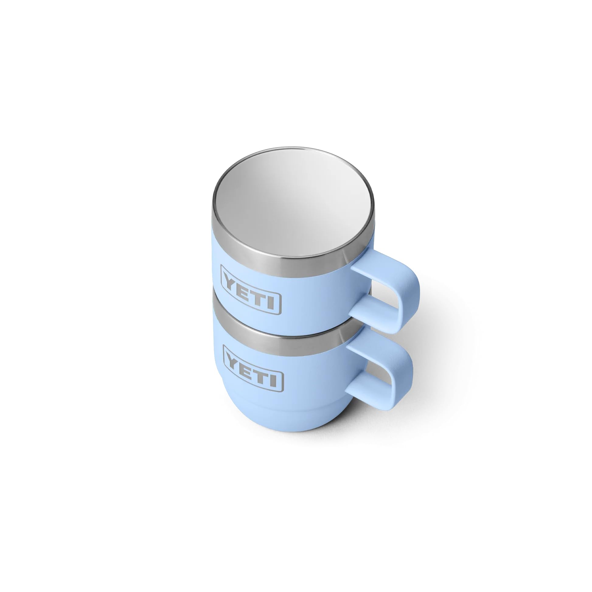 YETI Rambler Espresso Mug, Vacuum Insulated Stainless Steel Stackable Mug, Big Sky Blue, 2 Pack 6 oz (177 ml) - Image 3