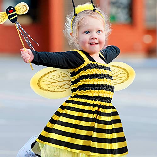 Neer Halloween Costumes Accessories For Girls Children Toddler Include Costume Tutu Skirt, Fairy Wing, Headband Bopper And Wand For Halloween Cosplay Carnival Birthday Party Favor Decoration #TOP3