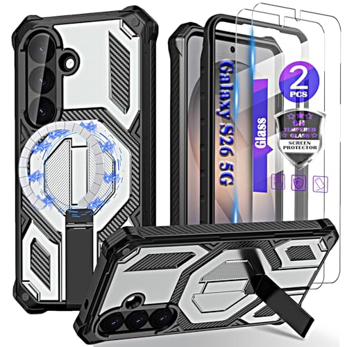 YmhxcY Magnetic for Galaxy S26 Case with Kickstand-Gray
