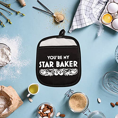 Zjxhpo You’re My Star Baker Pot Holder Baking Gift Oven Pads Pot Holder For For Cooking Or Baking (Star Baker) #TOP4