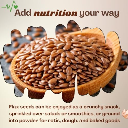 Image of Cultivate Crest Organic Flax Seeds 500g | 100% Natural & Raw High Protein Ground Flaxseeds | Rich in Omega 3, Asli Seeds | High Fiber Superfood for Daily Nutrition | Vegan, Keto Friendly