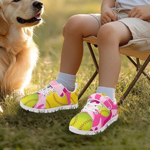Baseball Sneakers for Kids Boys Non Slip Running Tennis Shoes Girls Casual Mesh Athletic Shoes4
