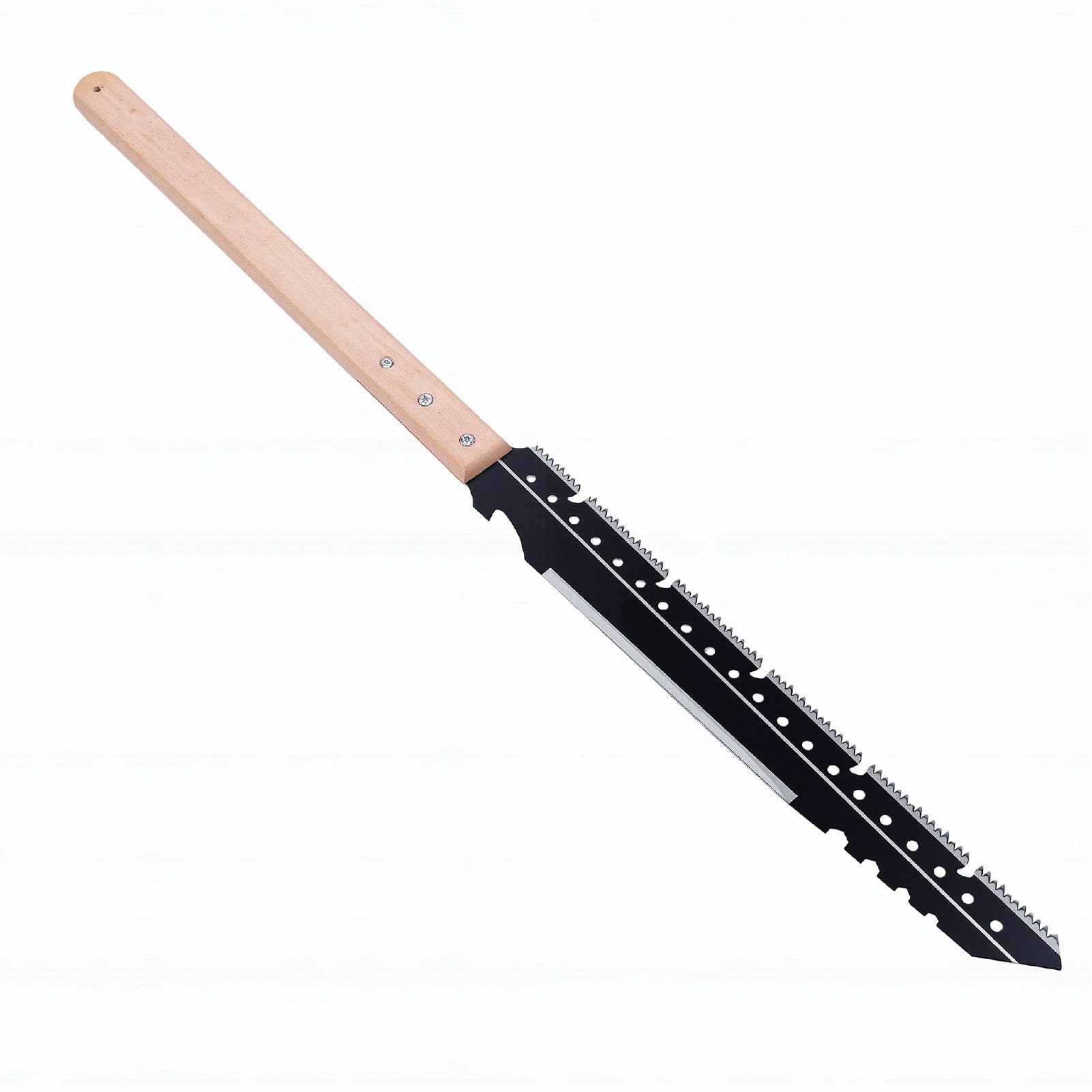 Yosoo Health Gear Sierra de Mano para Podar, Sierra Larga de Acero SK5 con Funda de Cuero, Hoja de 30,5 Pulgadas para Podar árboles, Acampar, Jardinería Al Aire Libre, de Madera de Haya, Correa para