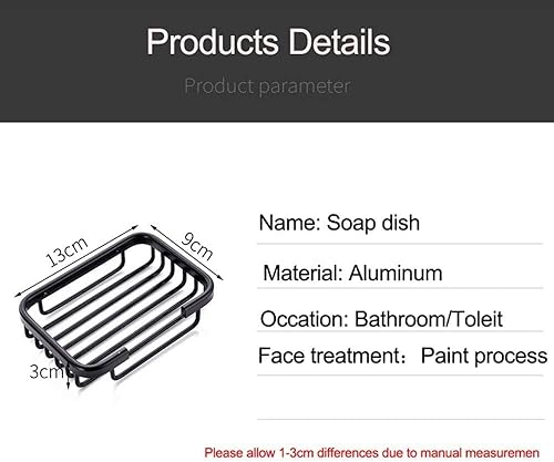 Miniatura 4 de Jabonera dorada para pared de ducha, jabonera adhesiva de acero inoxidable para baño, soporte de jabón sin taladro, estante de almacenamiento,