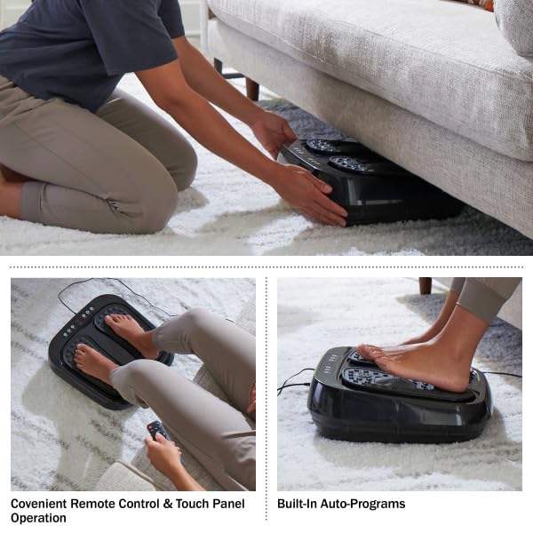 vibrating foot massager amazon Amazon.com: BodyMed Foot Massager | Deep Tissue Vibration Massage Therapy |  At-Home Massager with Remote Control main image 0