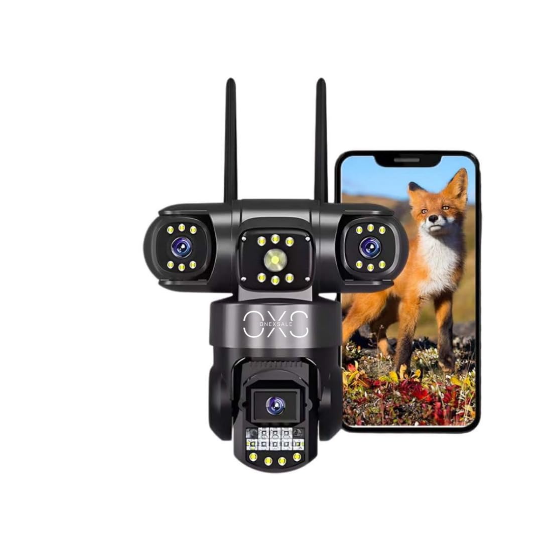 OneXsale V380 Pro 6MP Wireless PTZ Outdoor Security Camera | Triple Lens | 4G SIM & WiFi | Night Vision | 2-Way Audio | IP66 Waterproof | Pan Tilt CCTV for Indoor & Outdoor Use-image-26