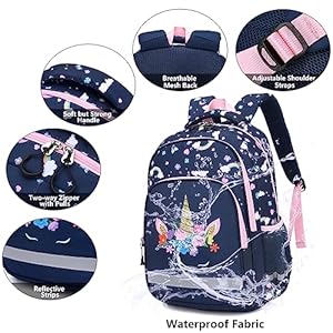 School backpack kids set middle elementary preschool with lunch bag pencil case bookbags for boys girls  urban country home decor