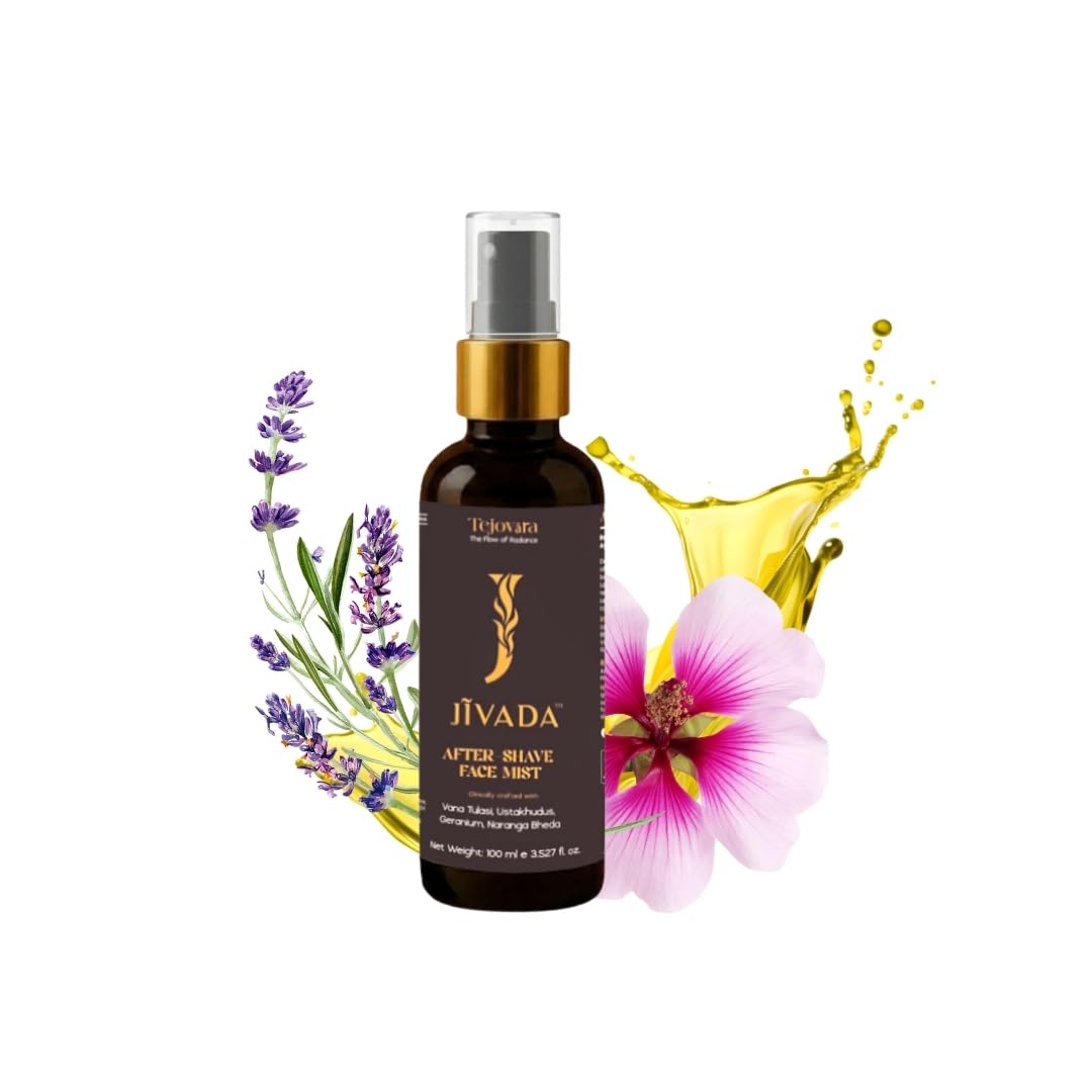 Pure Ayurveda Neurocosmatics range After Shave Face Mist with Palmorosa Oil, Lavender, Citrus, Natural Herbs for Calming, Hydrating, Non-Greasy experinece, for Men, 100 ml-image-40