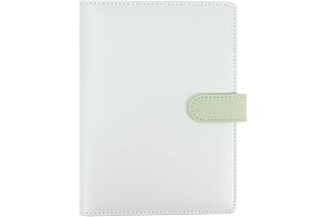 A5 Binder 6 Ring PU Leather Notebook Binder Cover, Refillable Personal Planner...