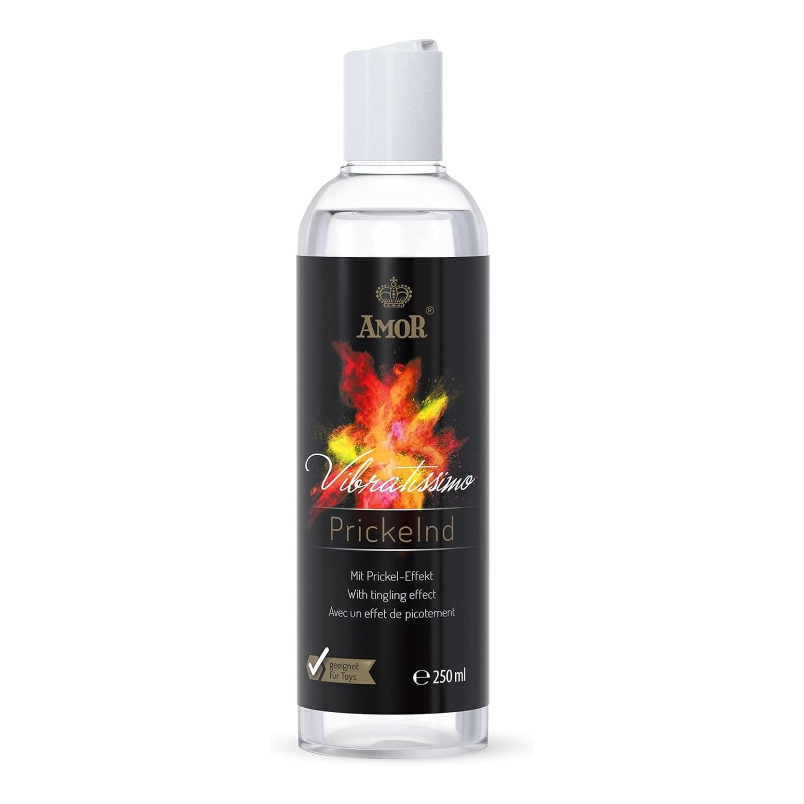 Vibratissimo Play Gel Pobudzający 250 ml I Lubrykant z efektem pobudzającym I Lubrykanty na bazie wody I Żel odpowiedni do zabawek silikonowych i prezerwatyw lateksowych I Wodny lubrykant
