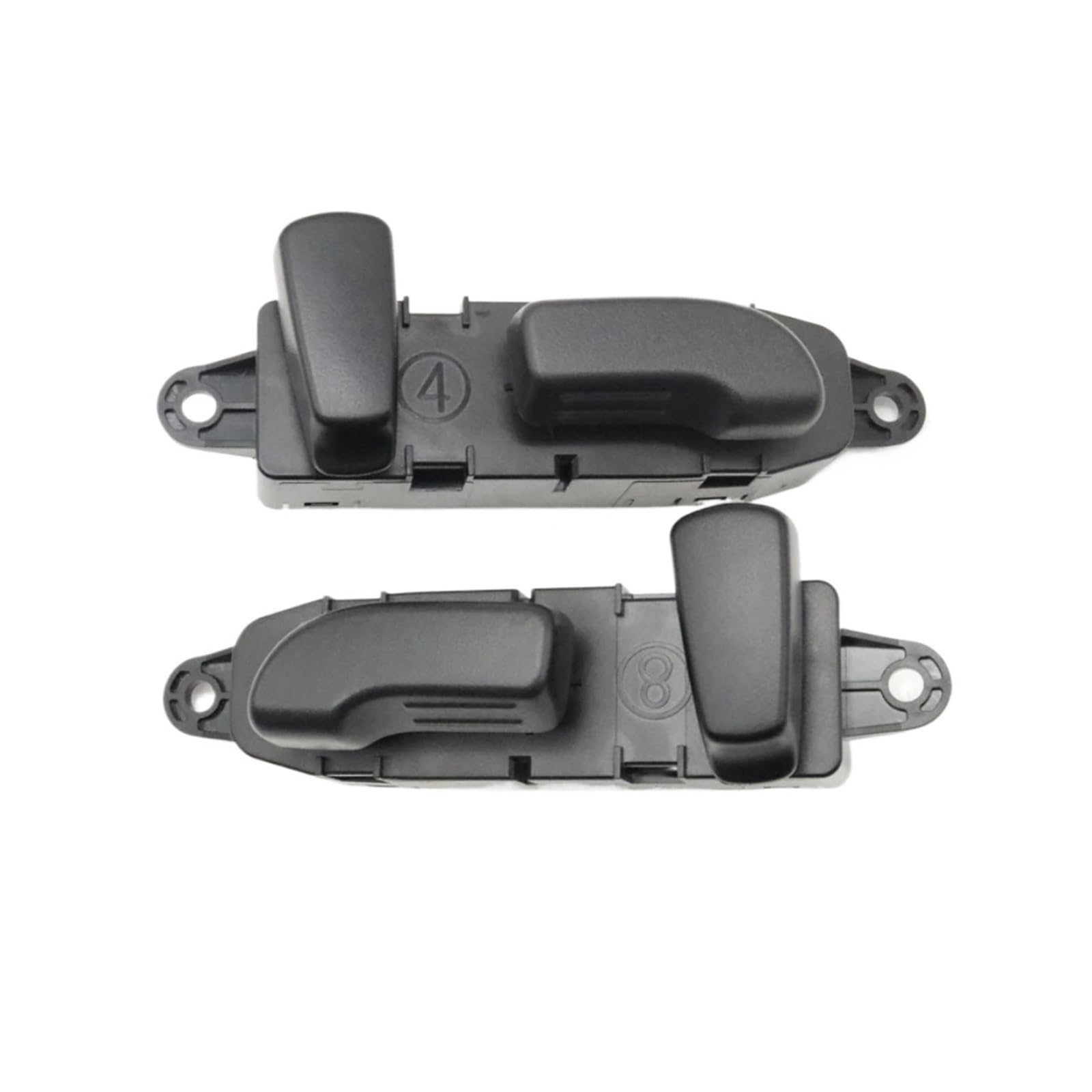 Modulo Regolazione Sedile Interruttore di regolazione del sedile elettrico lato passeggero lato guida anteriore LHD con pulsante manopola adatto per Nissan Pulsante Angolo Sedile(1 Set L and 1 Set R)
