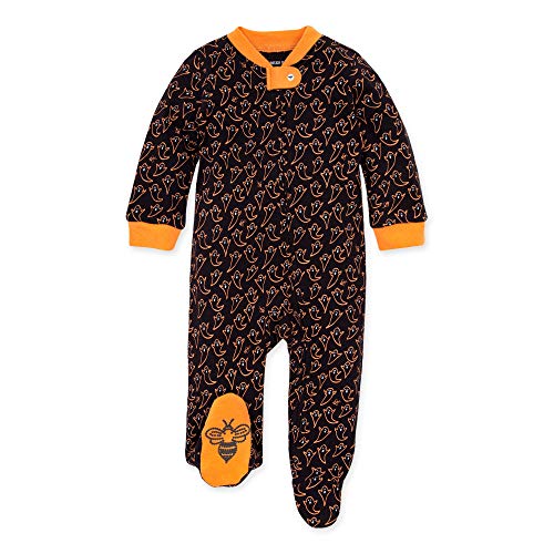 Image of Burt's Bees Baby unisex-baby Sleep & Play, Organic One-piece Romper-jumpsuit Pj, Zip Front Footed Pajama