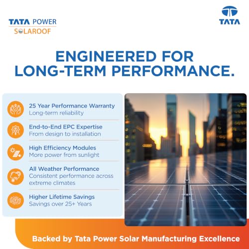 Image of Tata Power Solaroof 3.54kWp - 3kW-1ph On-Grid Solar Kit | Mono PERC Bifacial Panels | High-Efficiency Grid-Tied Inverter | W /O Structure Kit Price Only | PM Surya Ghar Subsidy Eligible