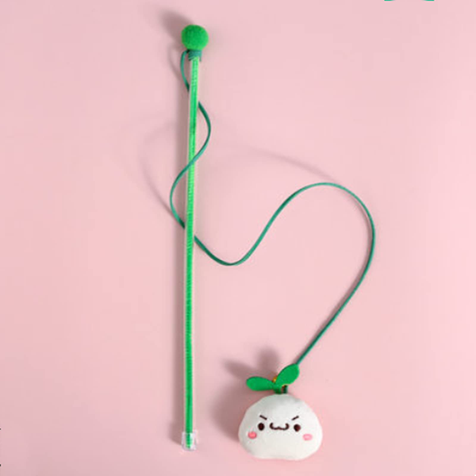 Pet Plush Funny cat Stick cat Toy Kitten Bell Feather Fairy Fighting cat Stick Stick bite Resistant Artifact Bean Sprouts