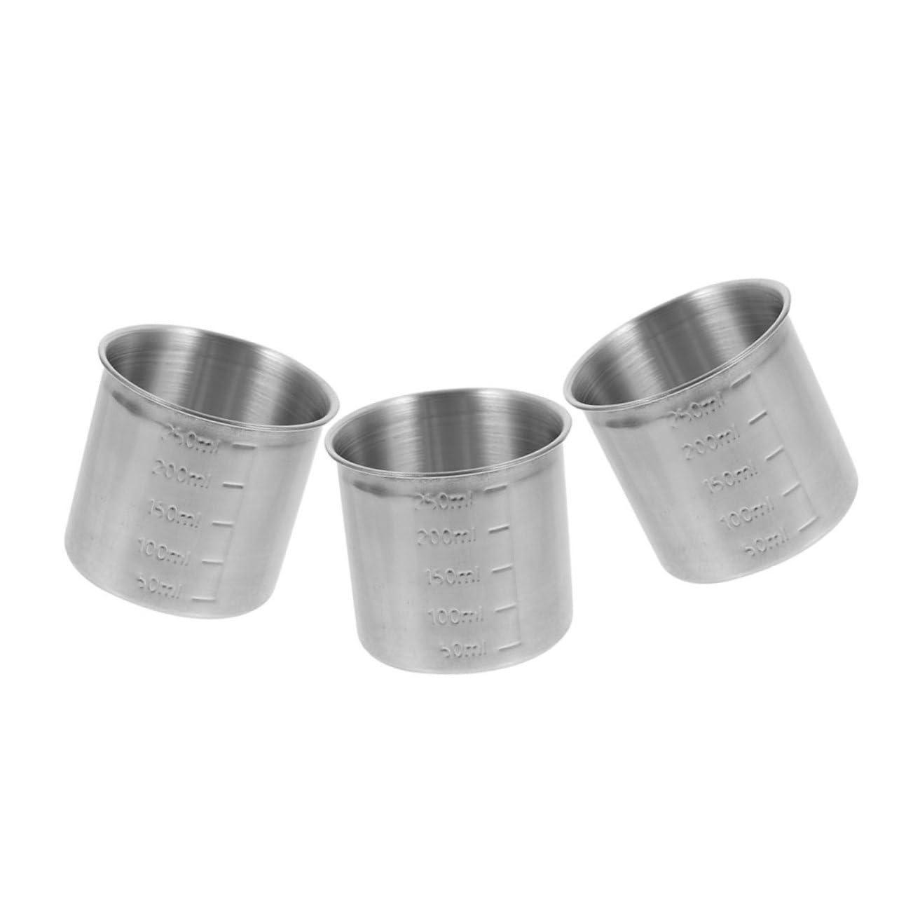 4 Sätze 4 Sets Messbecher Trockenfutterbecher Reismesslöffel Reiskrug Becher Reisbecher Messbecher Für Den Haushalt Rostfreier Messhalter Mehrzweckbehälter 3 Stück * 4 Cabilock