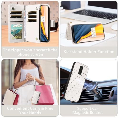 Etui pour BLU View 4 Asuwish US Blanc housse de protection coque