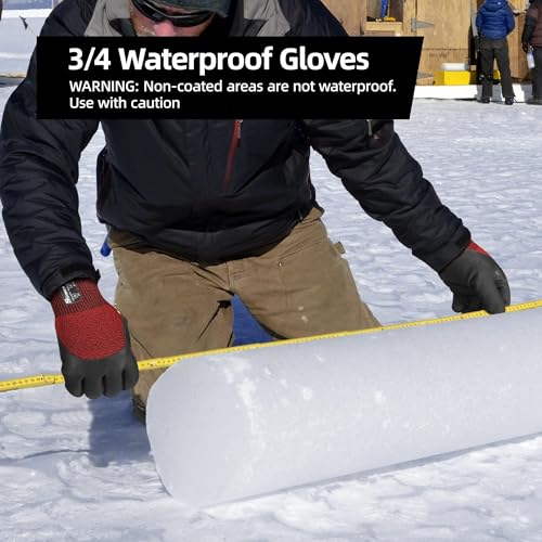 Schwer 6 Pairs Winter Work Gloves with 3/4 Double-Dipped Coating, Thermal Insulated Gloves with Grip & Abrasion Resistance, ANSI A2 Cut Resistant Warm Glove for Cold Weather, Snow, S, CR3313 — view 6