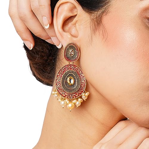 Ethnic Handcrafted Earrings with Detailed Design