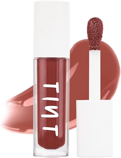 Tint Cosmetics 5ml Burgundy Lipgloss, Non Sticky, Hydrating, Light Weight, Long Lasting, High Shine & Soft Natural Liquid Lip Gloss For Girls & Women (Minx)