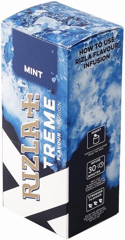 Rizla Fresh Mint Flavour Cards Extreme - 25 Packs / Cards