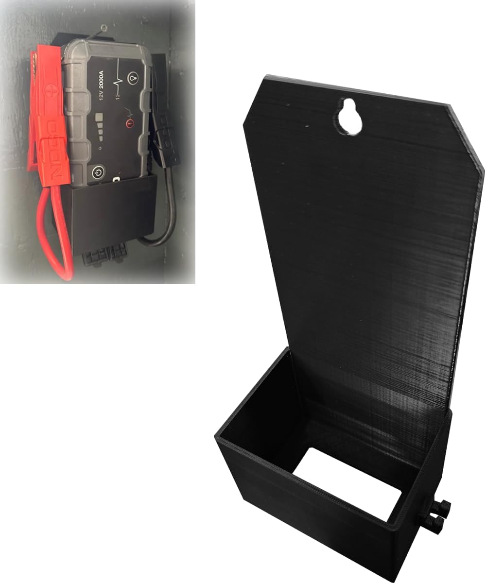 Wall Mount for NOCO Boost X GBX155，Avoid cluttering Desktop Space and Saving Space，Sturdy and Secure Storage Stand (Black)