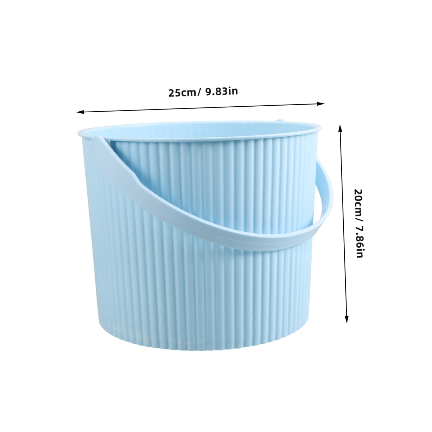 Holibanna Camping Water Bucket Lightweight Plastic Foot Bath Multi Functional Storage Tub for Outdoor Travel Hiking Fishing and Gardening Portable No Lid