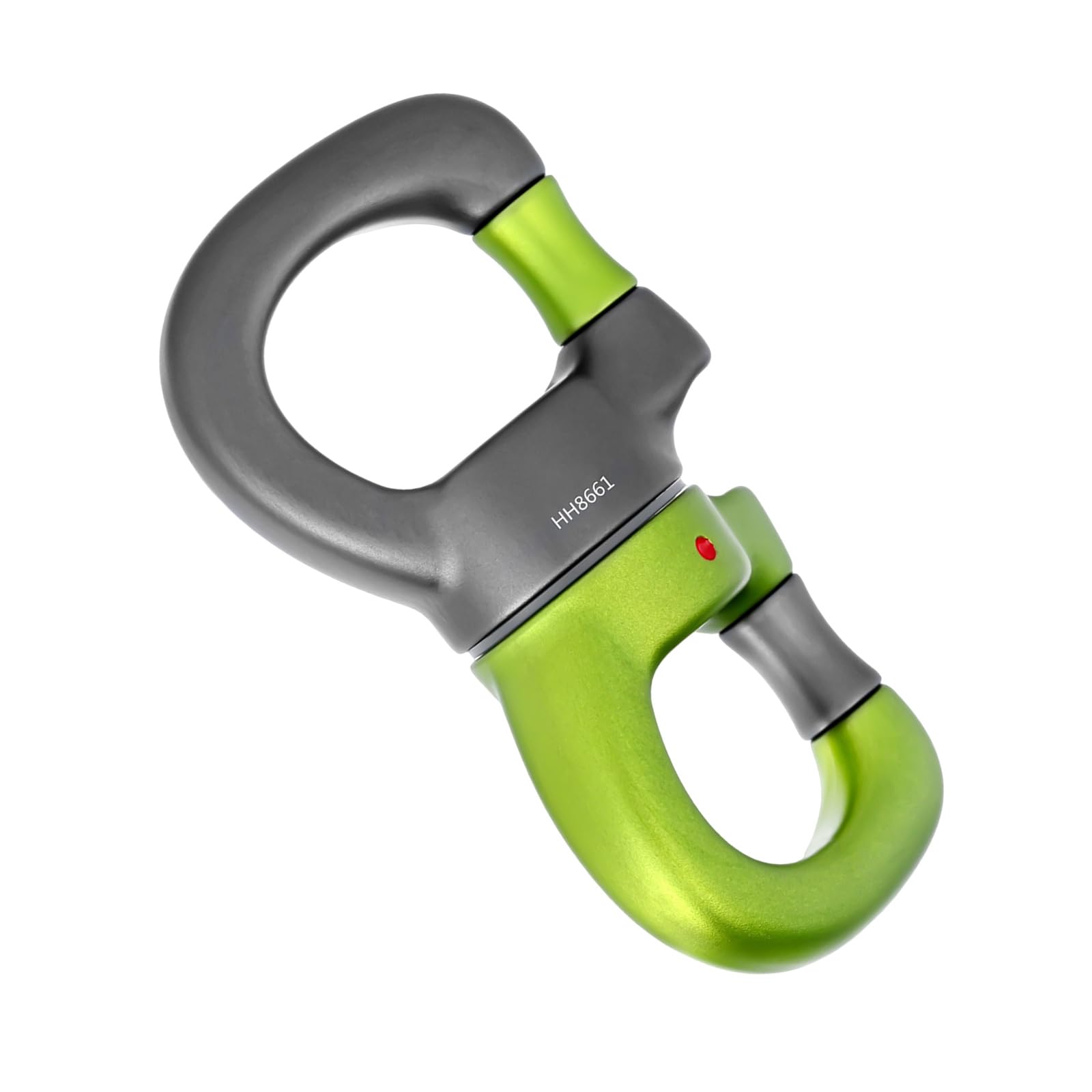 Mosquetón multiusos de acero inoxidable de aluminio con bloqueo automático para acampar al aire libre y escalada, conector de rueda fijo de instalación rápida